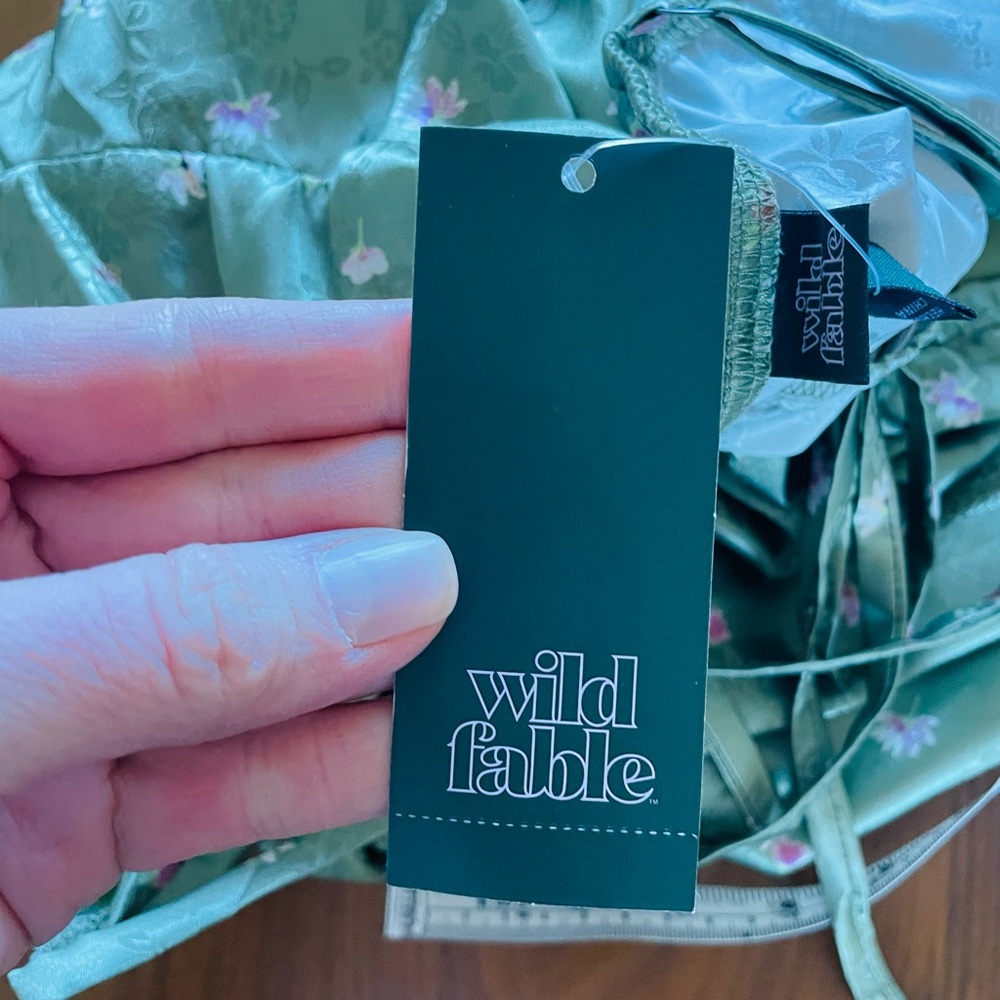 Wild Fable Green Apple Floral Dress NWT - Picture 12 of 12